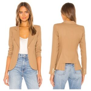 Smythe Classic Duchess Blazer in Camel Brown Tan Size 2